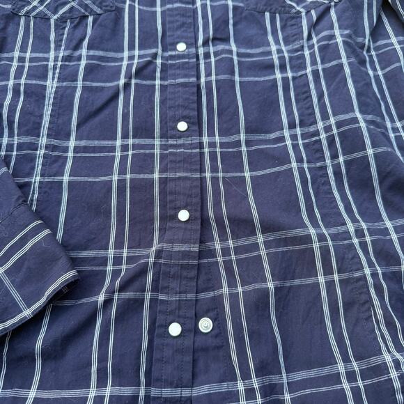 Banana Republic Black Plaid Button-Down Shirt - Size XL - Picture 3 of 8